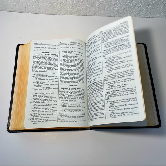 Vintage 1976 Catholic Illustrated Holy Bible Memorial Edition in Wood Cedar Box - Picture 9 of 13